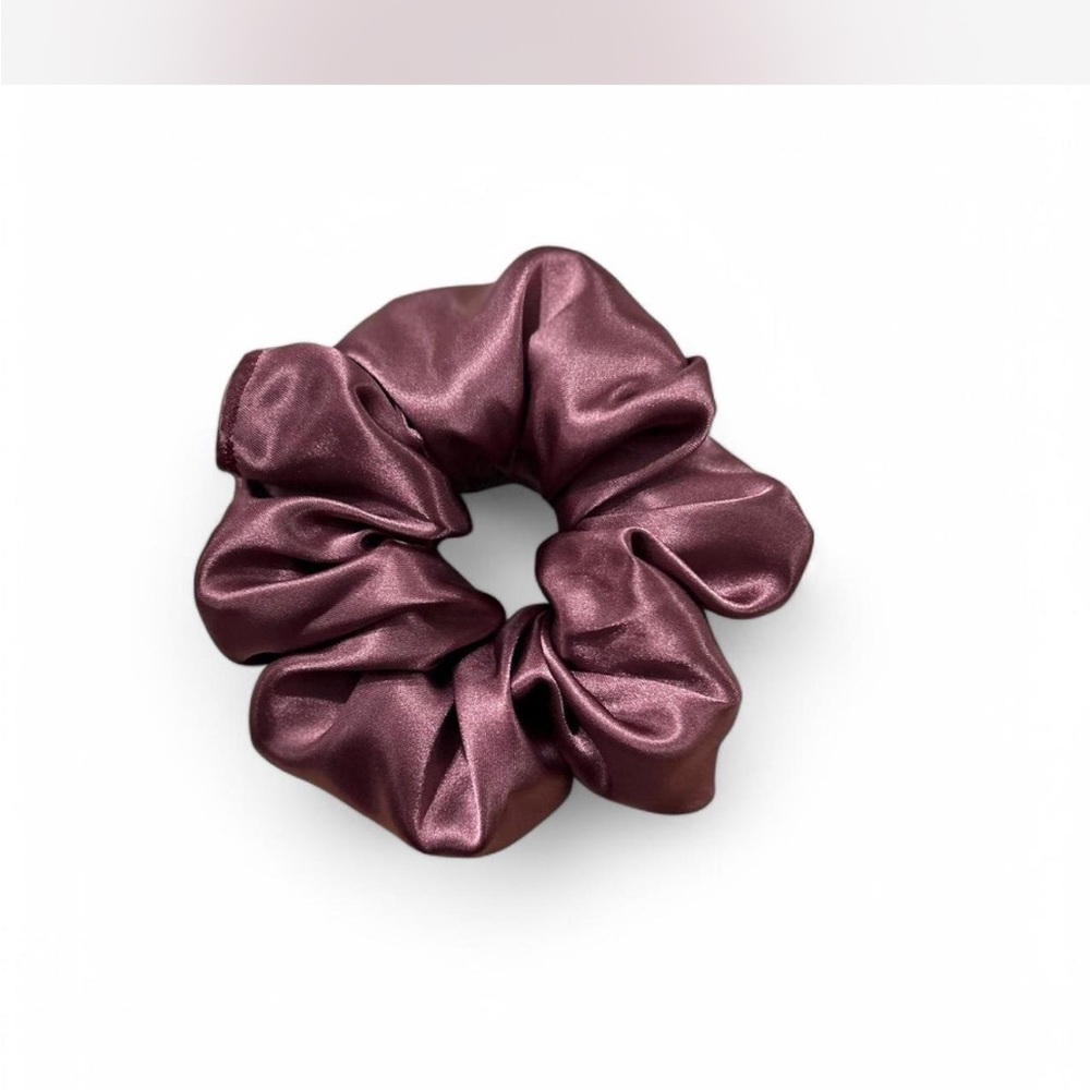 Handmade Silk Scrunchie Bundle - Purple, Gold, Tan - Picture 2 of 5